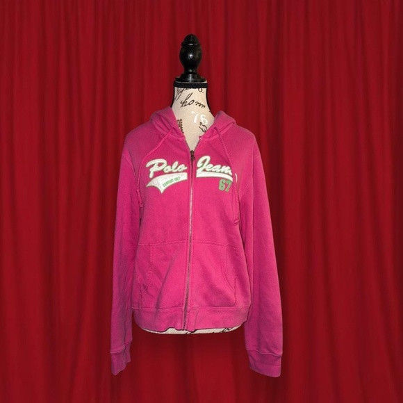 Polo Jeans Co Ralph Lauren Pink ZipUp Jacket - Picture 1 of 5